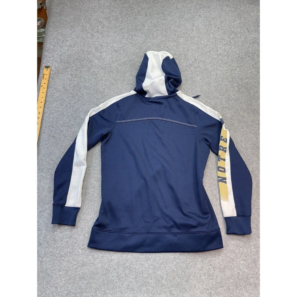 Adidas Climawarm Notre Dame Fighting Irish Hoodie Medium Navy Gold Logo Pullover